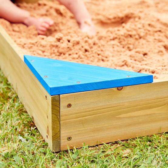 Tp Toys - Bac à sable enfant avec bâche et couverture bois FSC® - Image 5