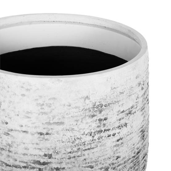 Cache-pot d'extérieur Fibre d'argile Gris clair DIONI - Beliani - Image 3