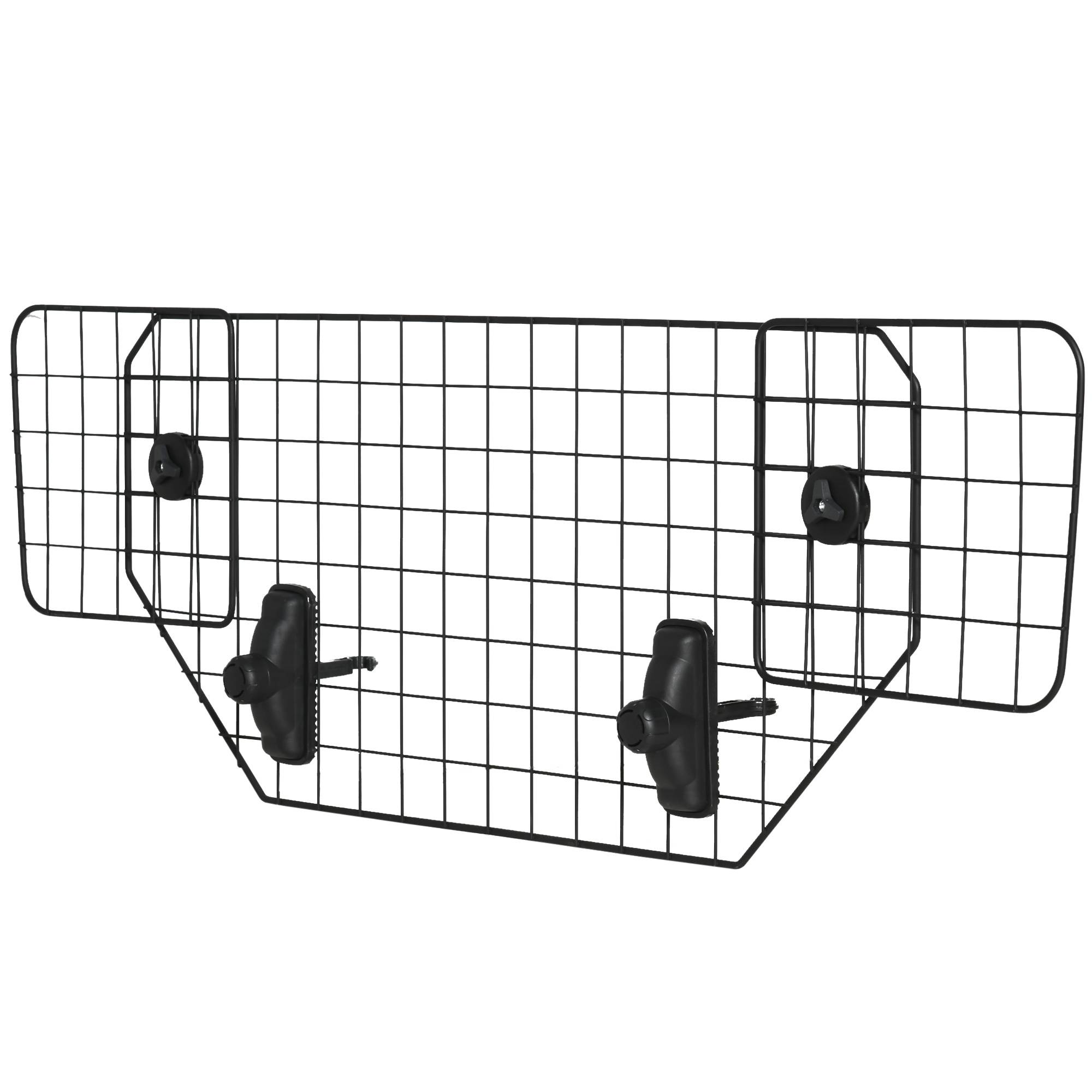 Sans Marque - Grille protection chien barrière sécurité voiture largeur ajustable 90-120 cm noir - Image 2
