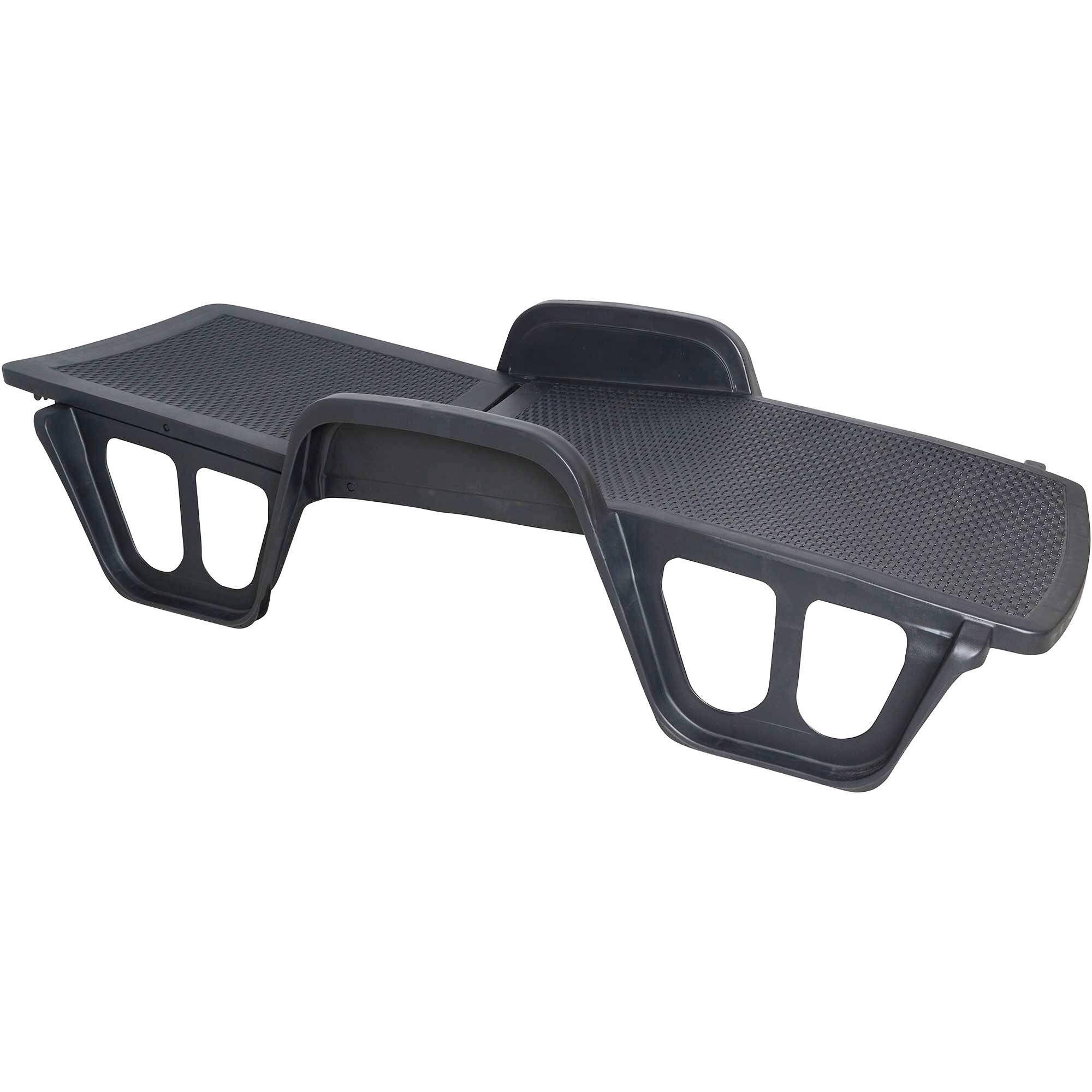 Dmora - Bains de soleil Dinite, Chaise longue de jardin réglable avec accoudoirs, Chaise longue d'extérieur, 192x71h100 cm, Anthracite - Dmora - Image 6