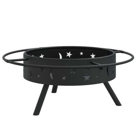 ComfortXL - Brasero Foyer Carré de Jardin 70cm en Acier avec Tisonnier et Grille – ComfortXL Outdoor Living - Image 4
