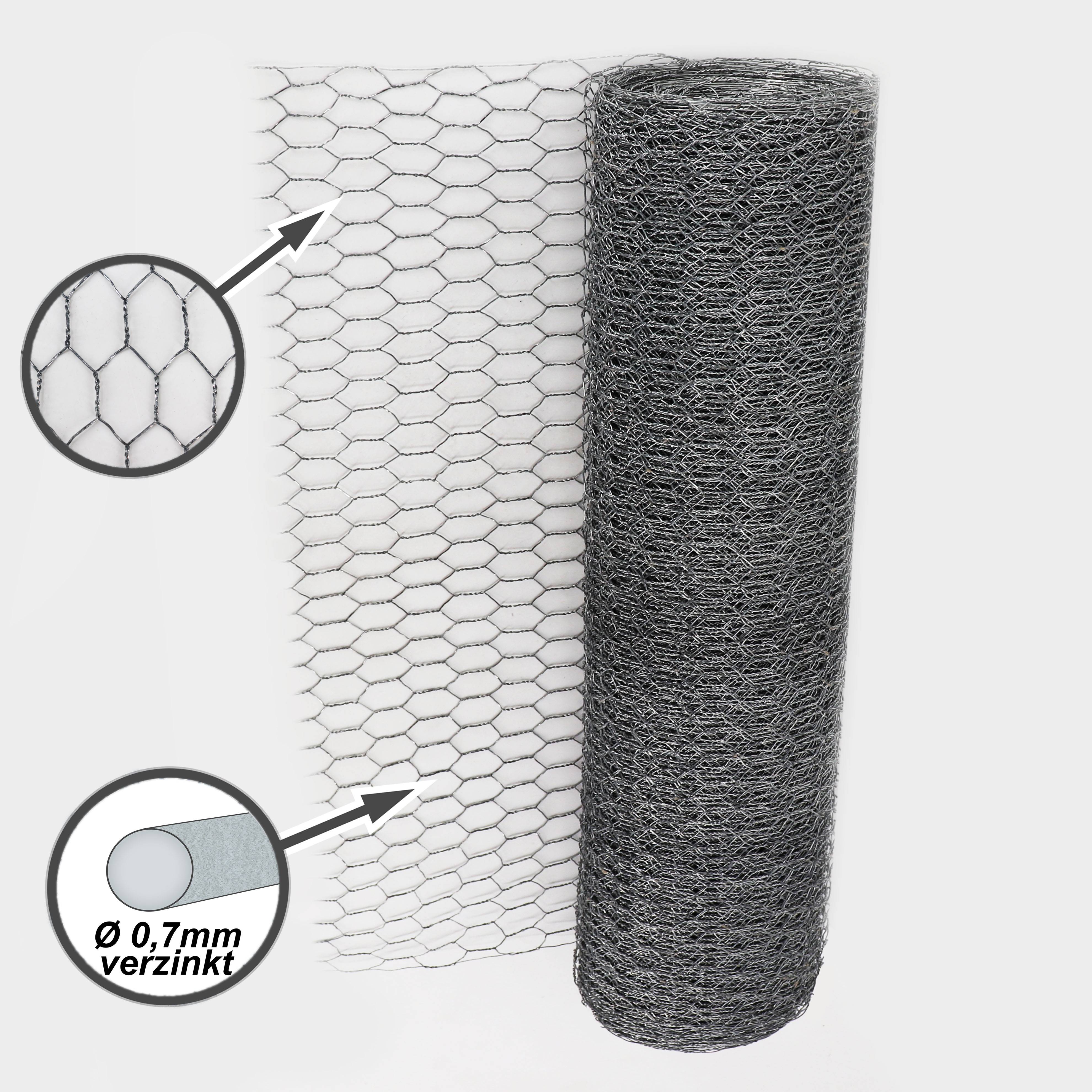 Aquagart - 160 m grillage à maille hexagonale, grillage de poulailler, grillage pour enclos à lapins 100 cm - Image 3