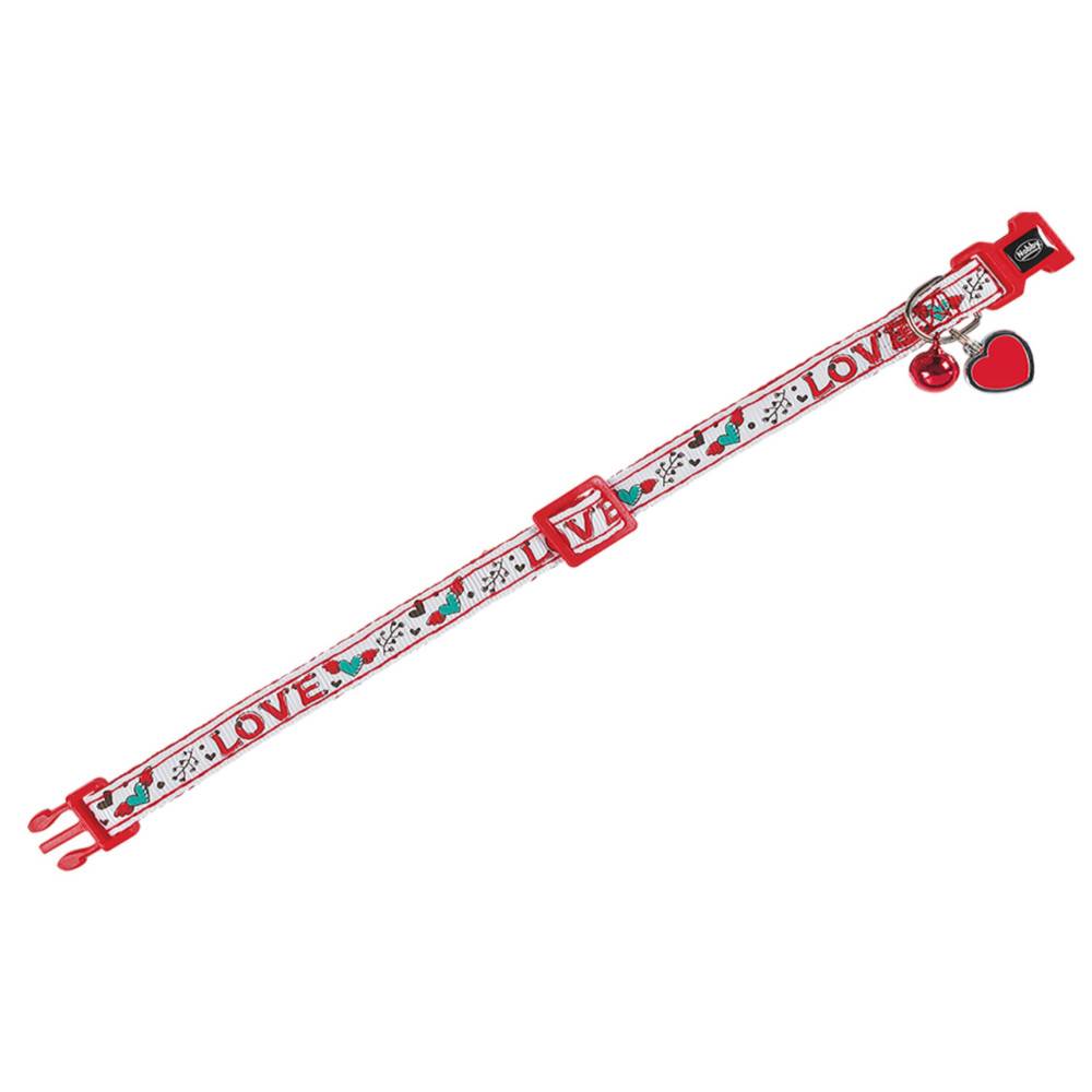 Vadigran - Vadigran - Collier LOVE blanc 20-30cm x 10mm pour chat - Image 1