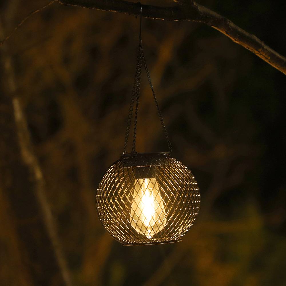 IntiMeg - Lanterne Solaire Extérieure Métal pour Jardin - IntiMeg - Image 5