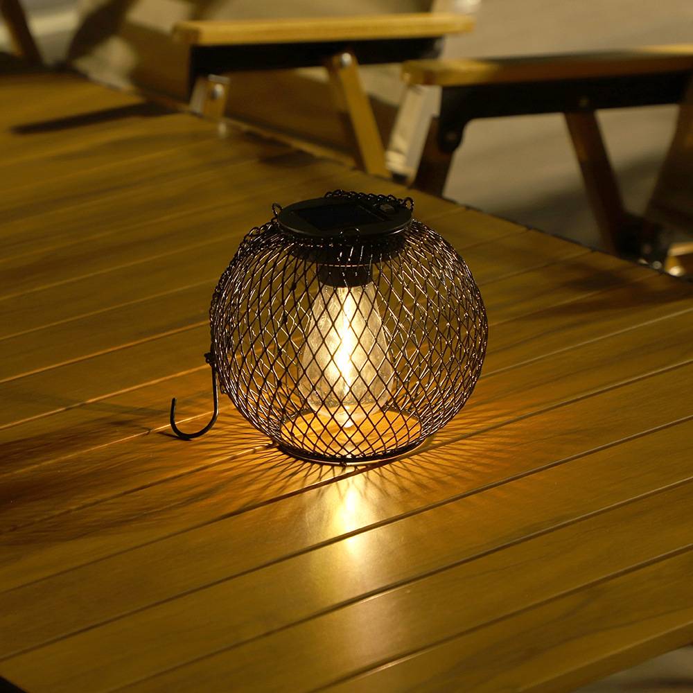 IntiMeg - Lanterne Solaire Extérieure Métal pour Jardin - IntiMeg - Image 4
