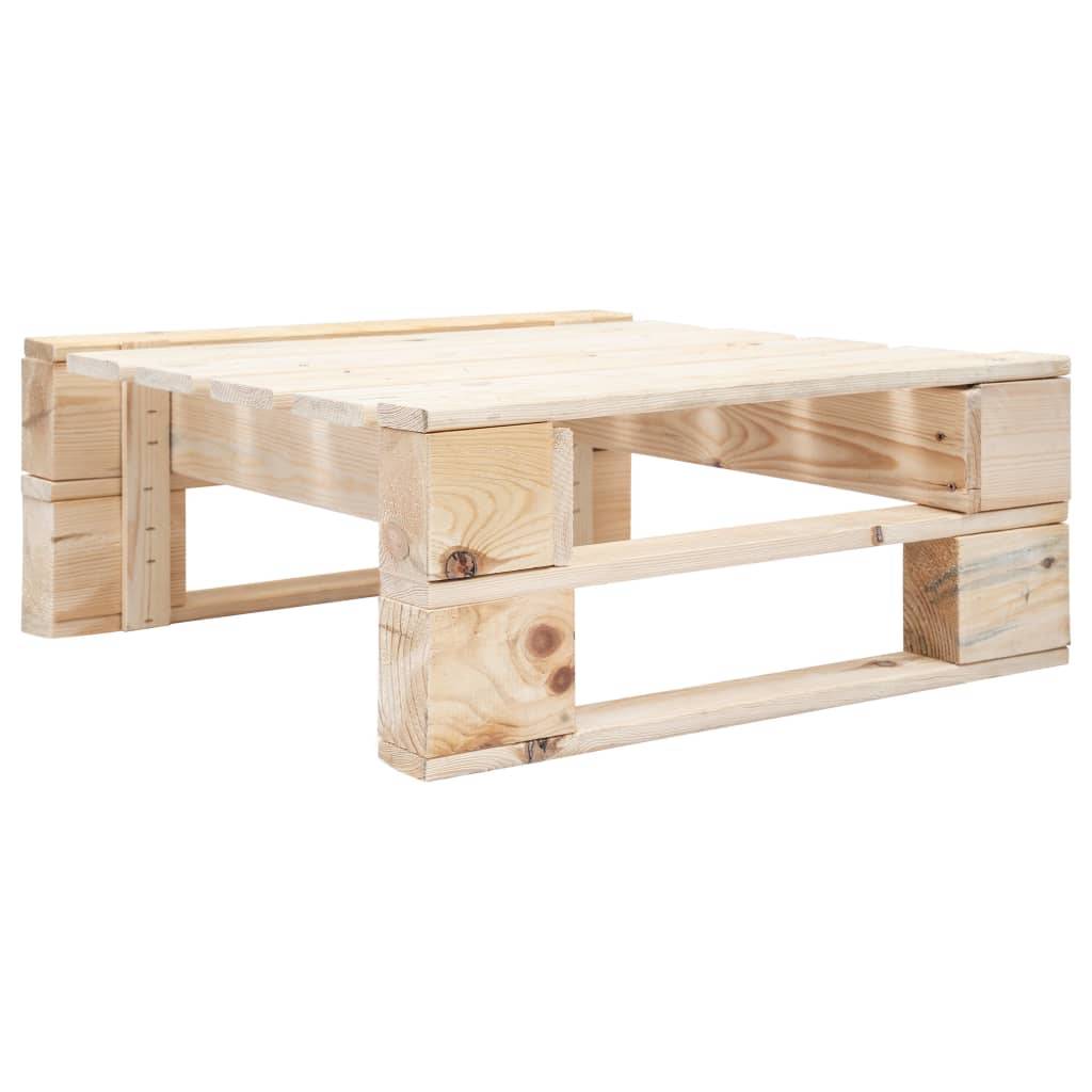 Helloshop26 - Salon de jardin meuble d'extérieur ensemble de mobilier palette 4 pièces avec coussins bois de pin imprégné - Image 4
