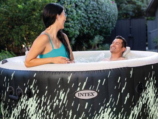 Spa gonflable PureSpa Galaxie rond Bulles avec LED 4 places - Intex - Image 9