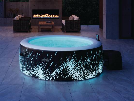Spa gonflable PureSpa Galaxie rond Bulles avec LED 4 places - Intex - Image 7