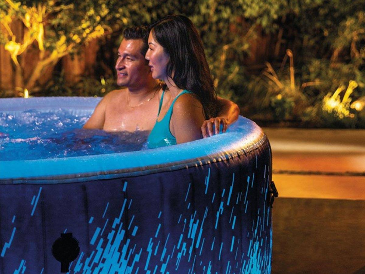 Spa gonflable PureSpa Galaxie rond Bulles avec LED 4 places - Intex - Image 10