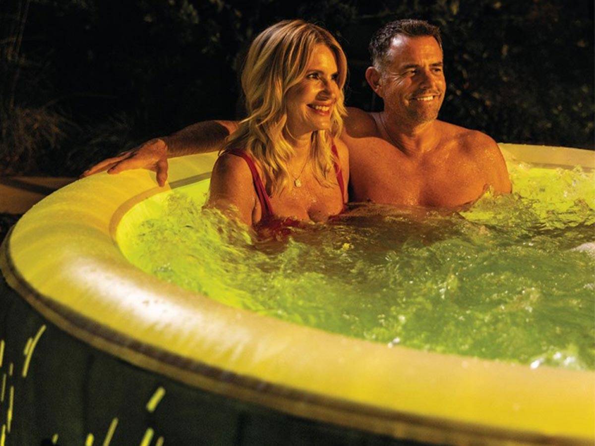 Spa gonflable PureSpa Galaxie rond Bulles avec LED 4 places - Intex - Image 6