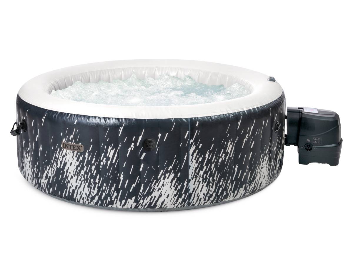 Spa gonflable PureSpa Galaxie rond Bulles avec LED 4 places - Intex - Image 1