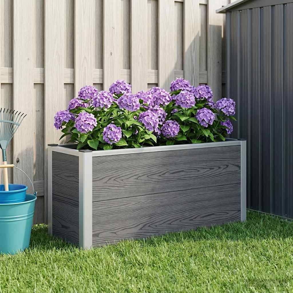 Prolenta Premium - Jardinière aluminium gris  100 x 30 x 42 cm  - Prolenta premium p356.3 - Image 2