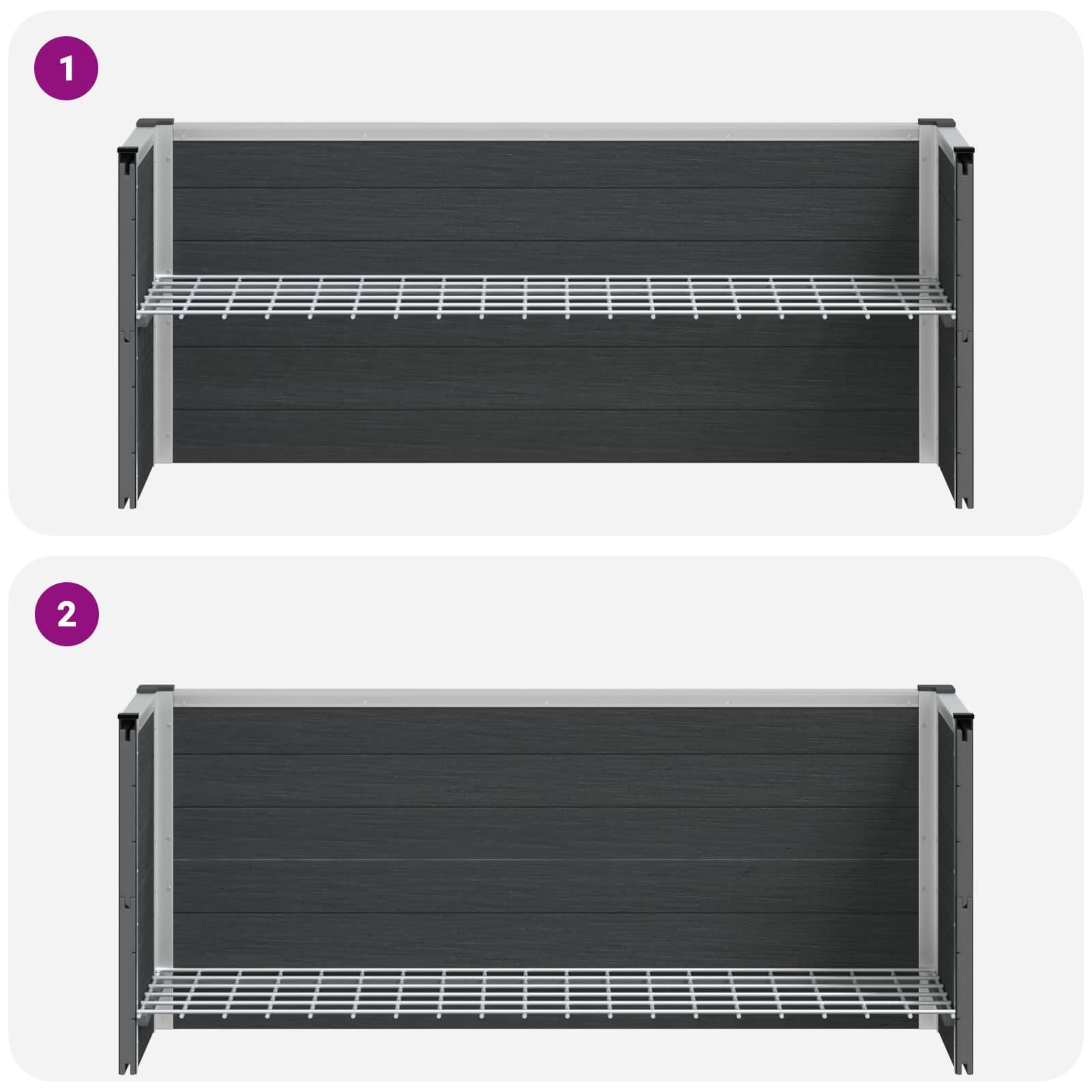 Prolenta Premium - Jardinière aluminium gris  100 x 30 x 42 cm  - Prolenta premium p356.3 - Image 9