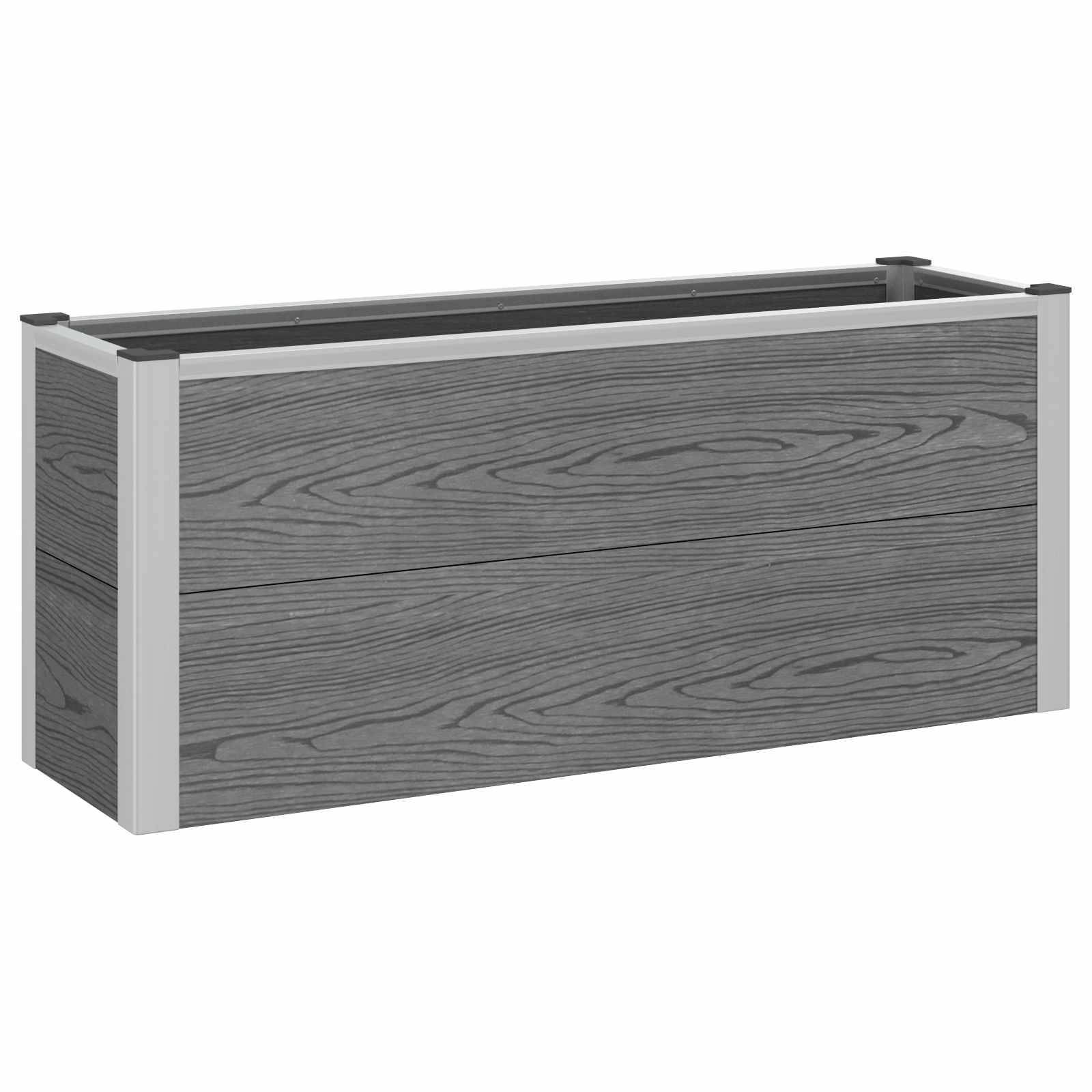 Prolenta Premium - Jardinière aluminium gris 100 x 30 x 42 cm - Prolenta premium p356.3 - Image 1