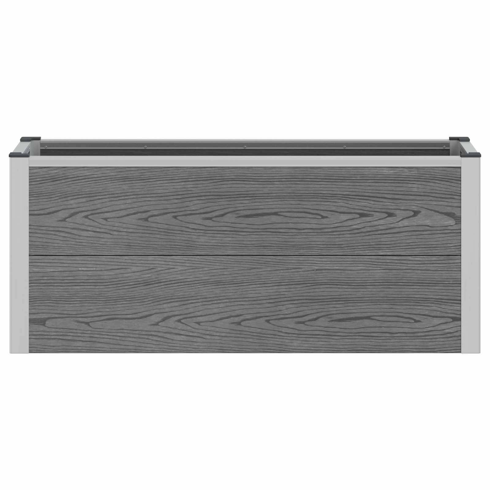 Prolenta Premium - Jardinière aluminium gris  100 x 30 x 42 cm  - Prolenta premium p356.3 - Image 4