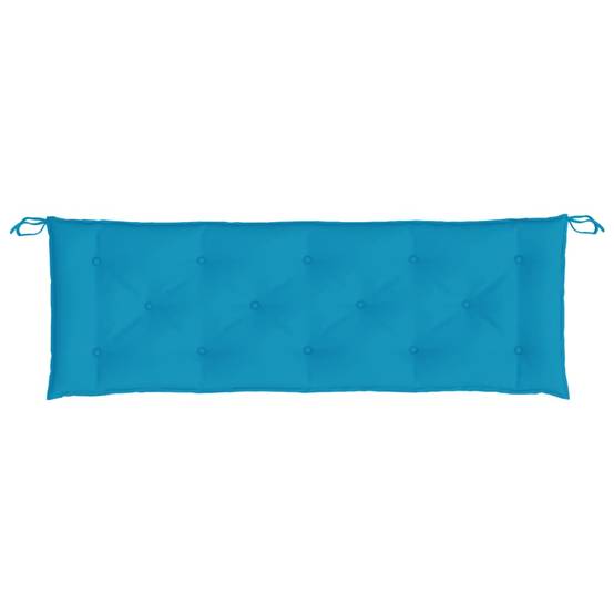 Coussin de banc de jardin bleu clair 150x50x7 cm tissu oxford P108 - Image 4