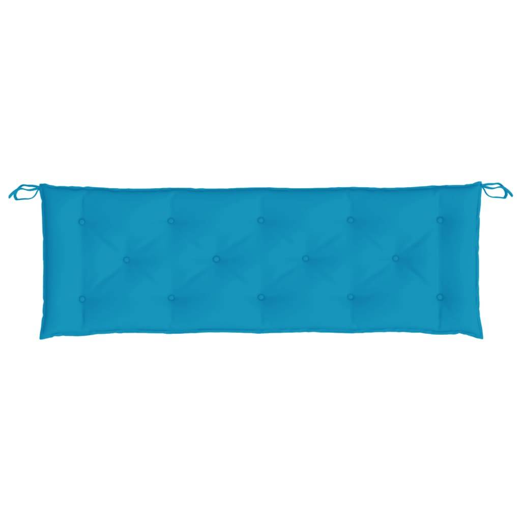 Coussin de banc de jardin bleu clair 150x50x7 cm tissu oxford P108 - Image 4
