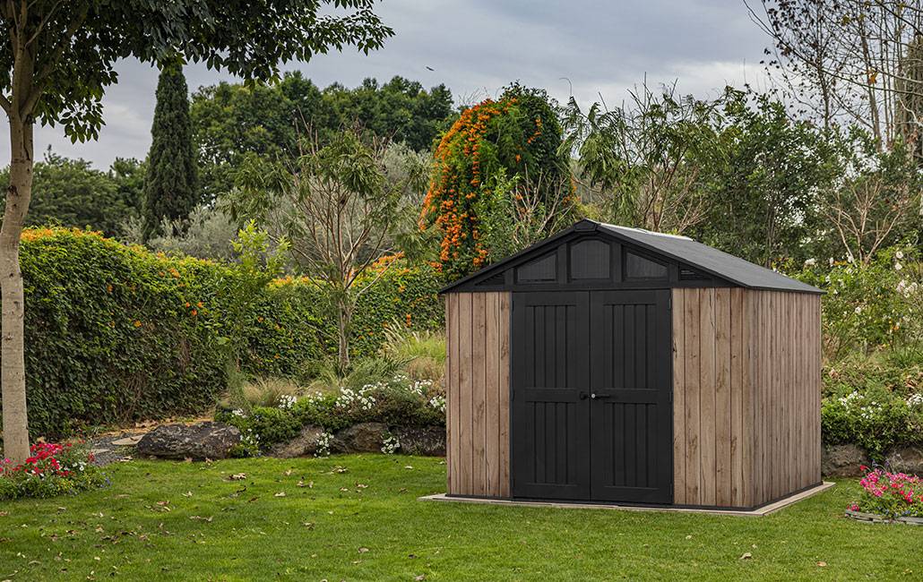 Keter - Abri de jardin Stronghold 108 - 7,7m2 - Aspect bois Douglas - KETER - Image 4