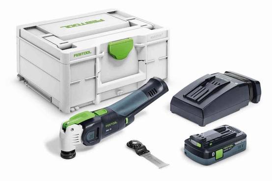 Outil oscillant VECTURO OSC 18 HPC 4,0 EI-Plus - FESTOOL - avec 1 batterie 18V 4.0Ah - chargeur - Sytainer - 576595 - Image 1