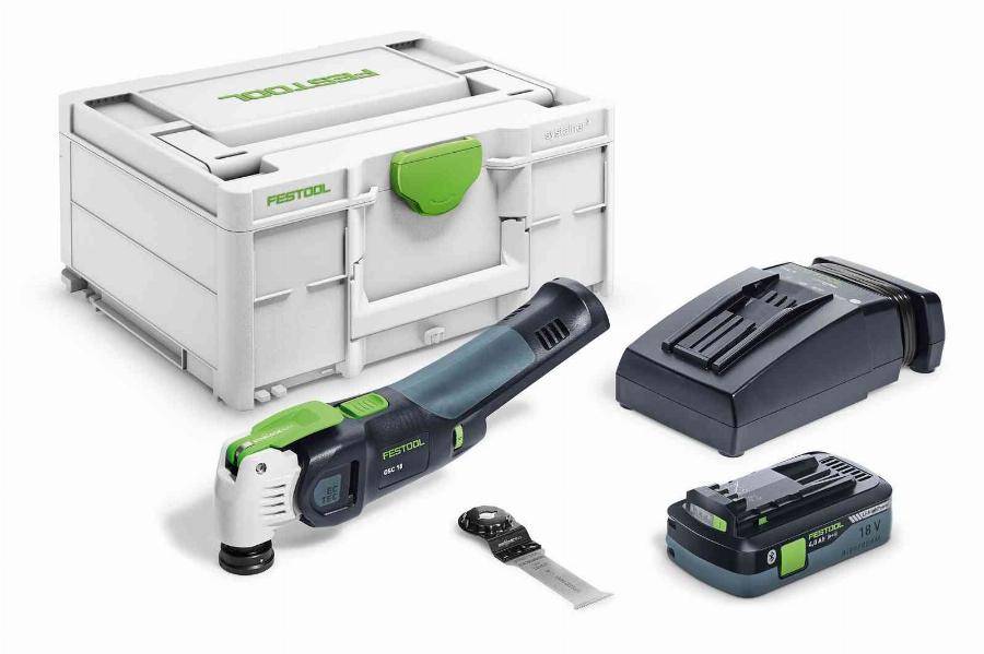 Outil oscillant VECTURO OSC 18 HPC 4,0 EI-Plus - FESTOOL - avec 1 batterie 18V 4.0Ah - chargeur - Sytainer - 576595 - Image 1