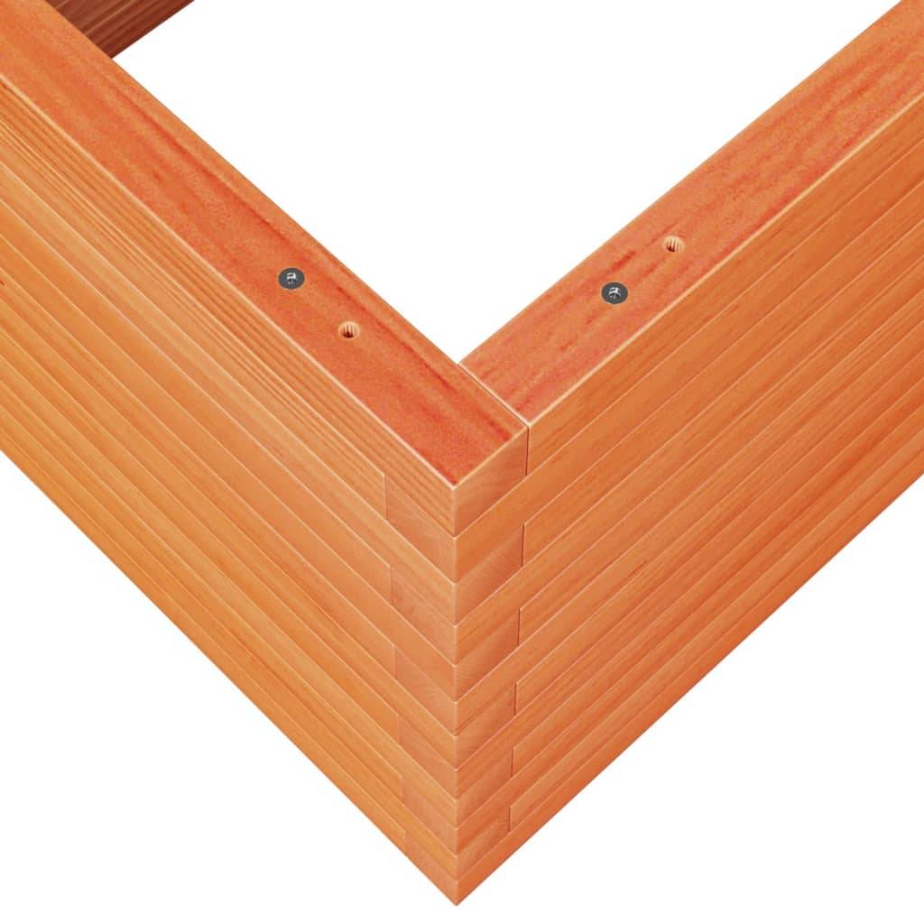 Jardinière | Pot de fleurs | Cache-pot | Bac à fleurs cire marron 110x60x46 cm bois de pin massif - Image 8