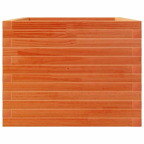 Jardinière | Pot de fleurs | Cache-pot | Bac à fleurs cire marron 110x60x46 cm bois de pin massif - Image 6