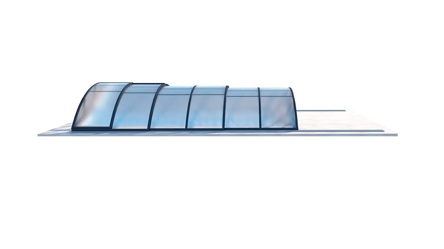 Altanka - Abri de piscine Orbit - 6,47x3,50 m - polycarbonate alvéolaire 8 mm - Couleur Ral7016 Graphite - ECO101 - Image 5