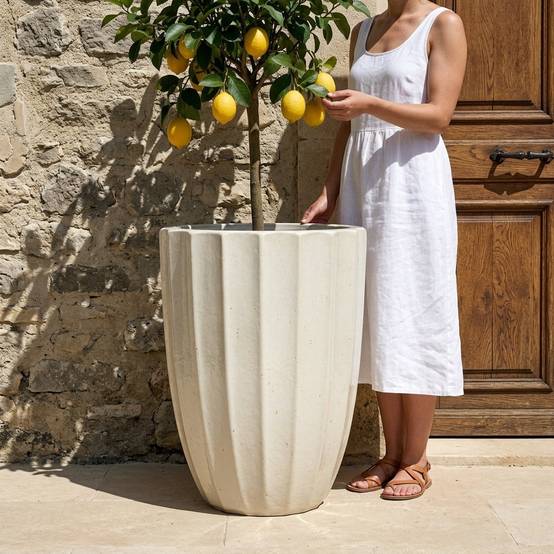 Pot HUGO 36x50cm crème - Image 2