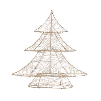 Sapin de Noël métallique 20 LED arbre lumineux décoration d'hiver 28 x 30 cm