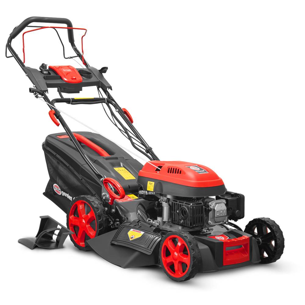 Elem Garden Technic - Tondeuse thermique autotractée 173cc - 50.6cm avec démarrage électrique -mulching - éjection latérale - Elem Garden
