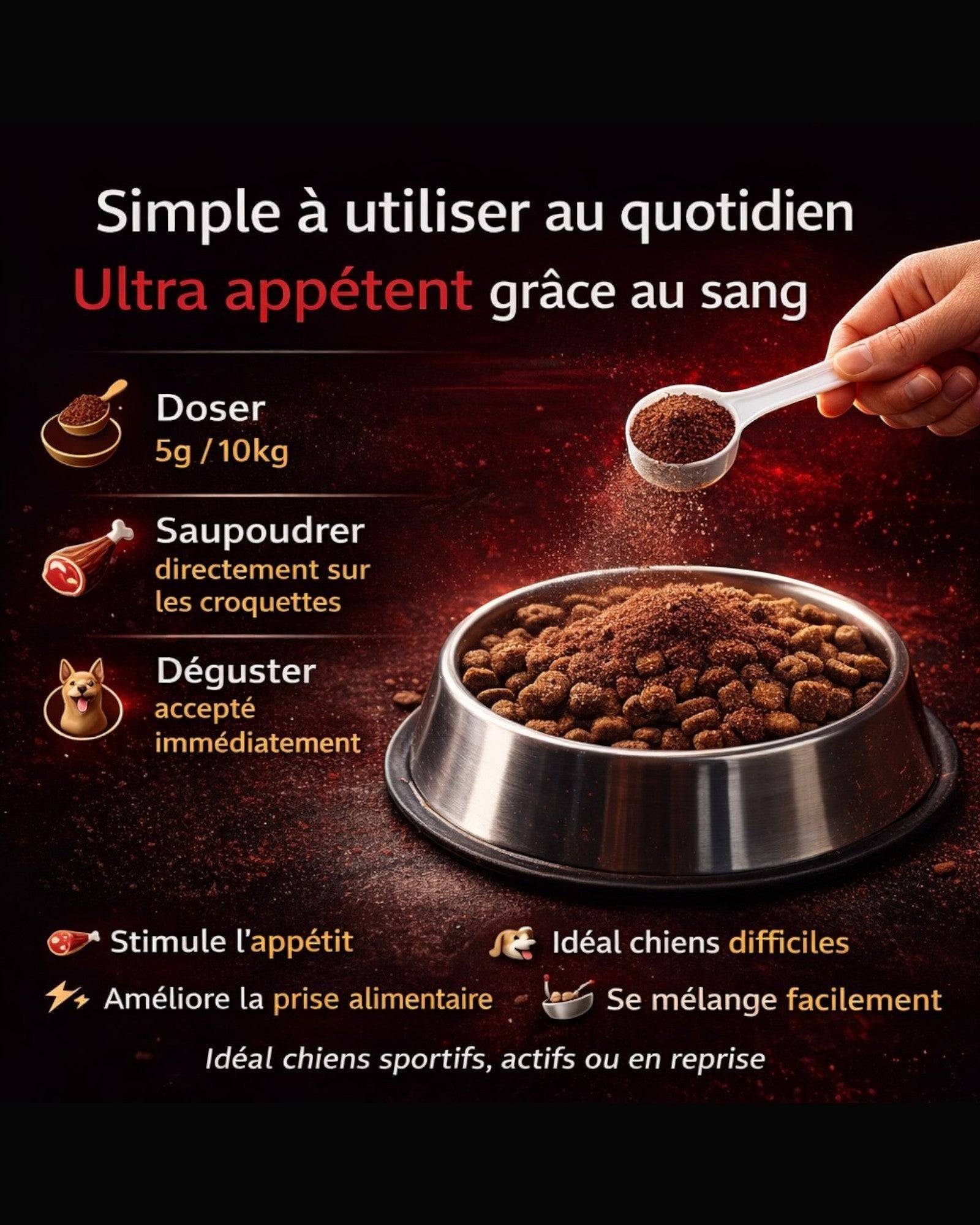 France Croquettes - France Croquettes Complément alimentaire pour chien BloodSport - 500 g - Image 4