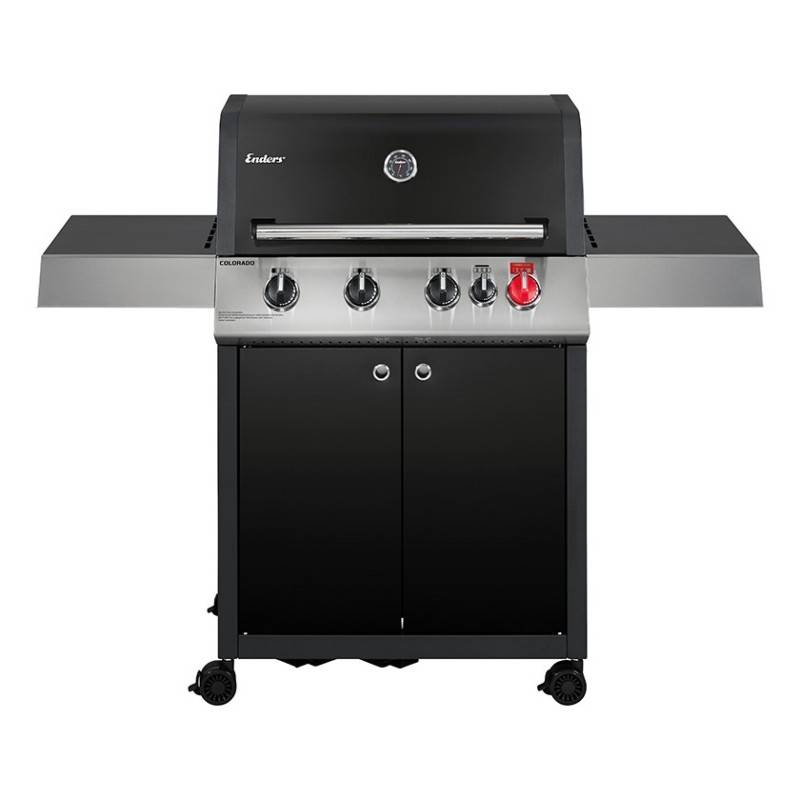 Barbecue à gaz Colorado Black 4 I Turbo - ENDERS - 4 brûleurs dont 1 Turbo Zone - 1 brûleur arrière infrarouge - Image 4