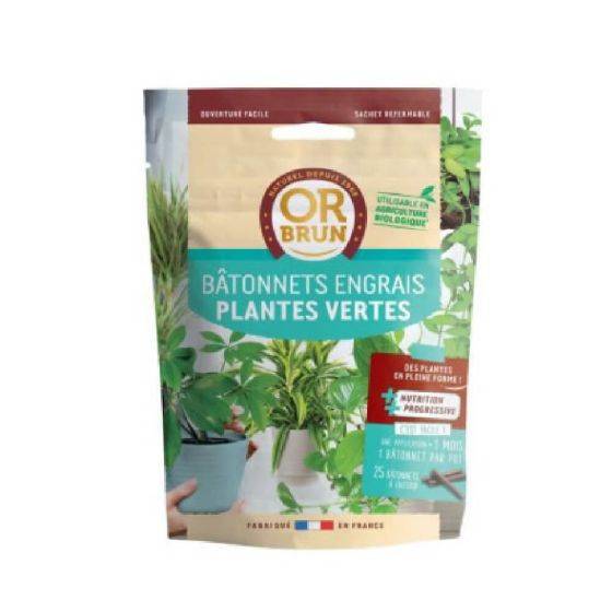 Or Brun - Or brun - Engrais en 25 bâtonnets Plantes vertes
