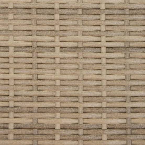 Canapé de Terrasse 2 Places Rotin Synthétique avec Table Bois Acacia et Poufs – Beige – ComfortXL Outdoor Living - Image 9