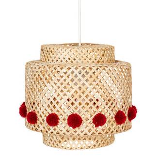 Lampe Suspension Enfant en Bambou "Liby" 30cm Naturel
