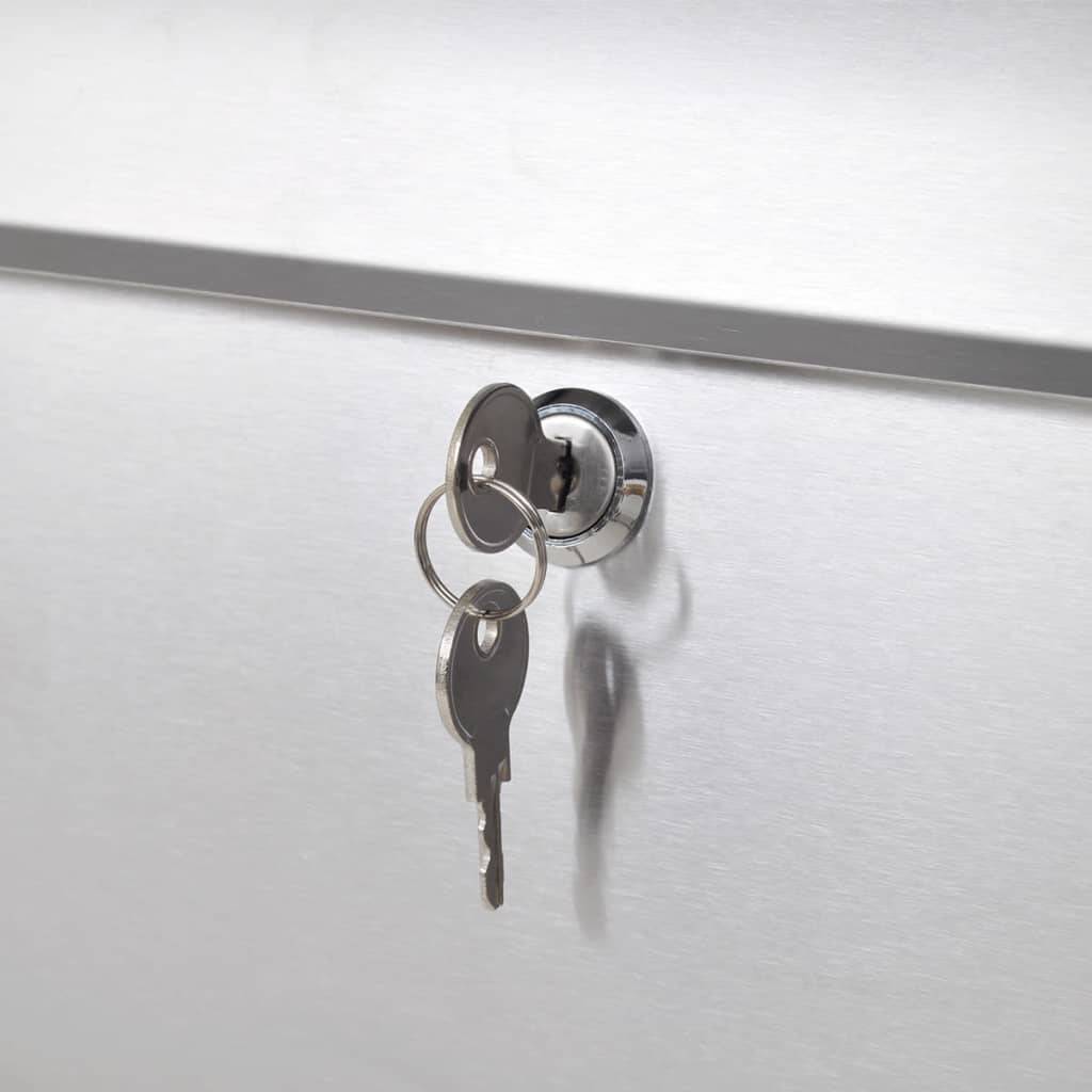 Boîte aux lettres Argent 38 X 13 cm - Prolenta Premium - Image 4