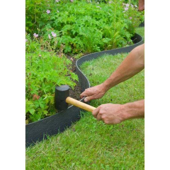 Nature Bordure de jardin 0,12x12 m 5 mm noir 446388 - Image 2