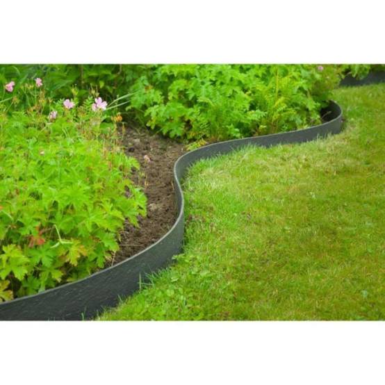 Nature Bordure de jardin 0,12x12 m 5 mm noir 446388 - Image 5