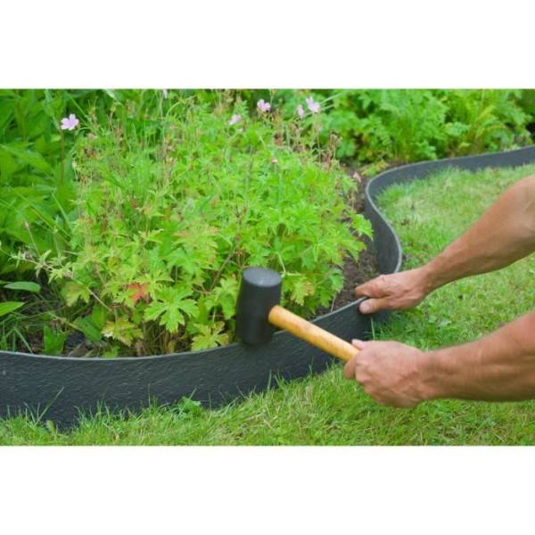 Nature Bordure de jardin 0,12x12 m 5 mm noir 446388 - Image 3