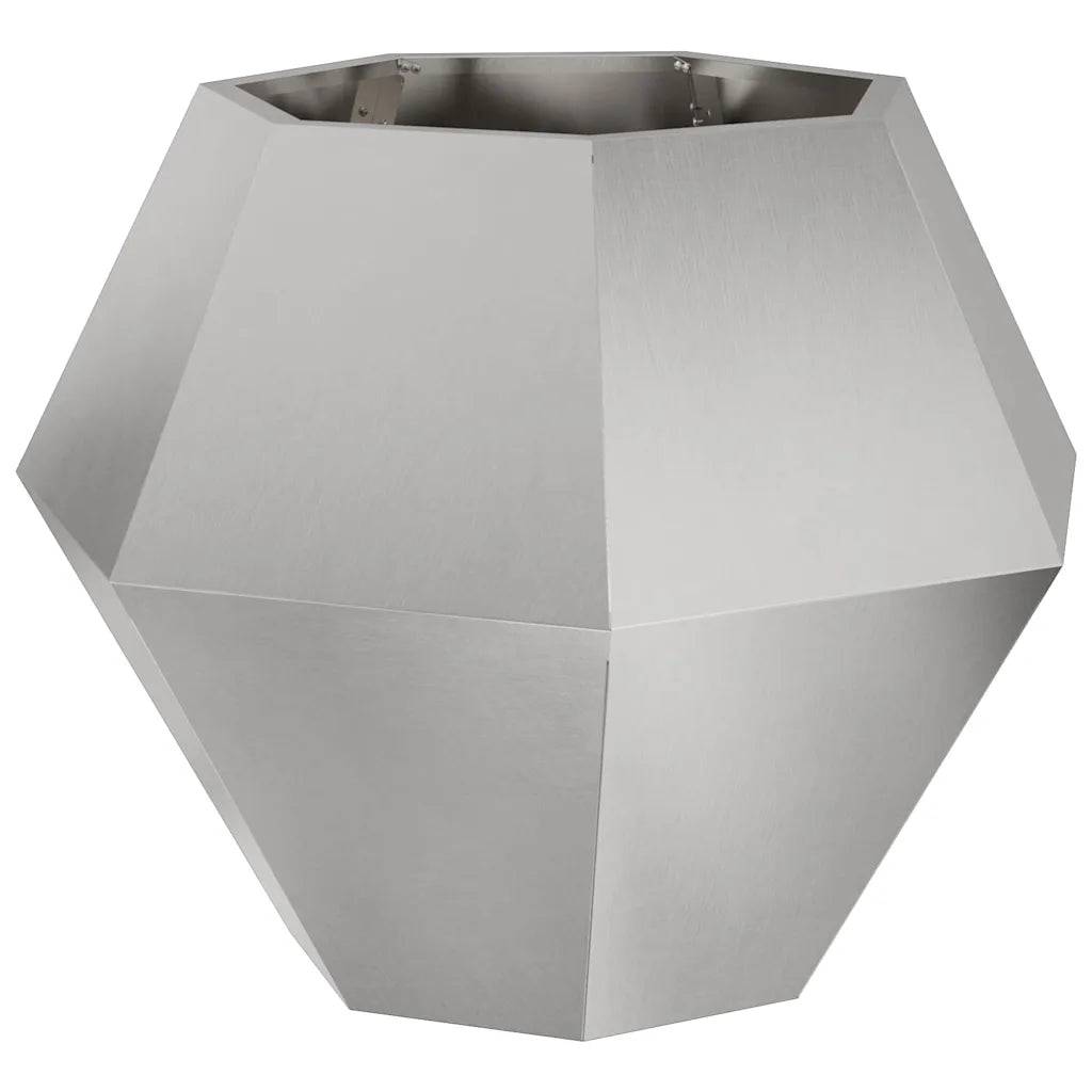 Helloshop26 - Lot de 2 jardinières rectangulaires pour balcon jardin 75 x 75 x 60 cm en acier inoxydable argent - Image 2