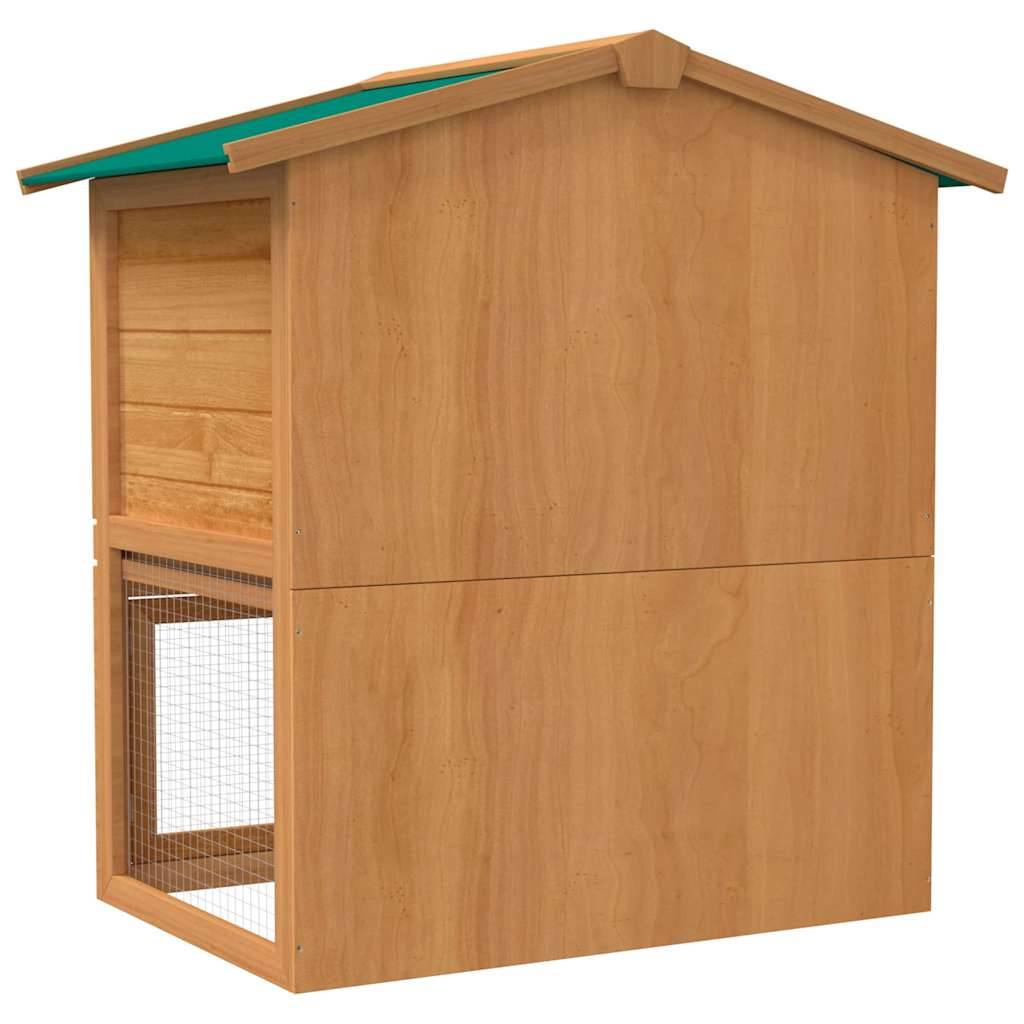 Vidaxl - Clapier d'extérieur Enclos pour petits animaux 3 portes Bois vidaXL 170160 - Image 5