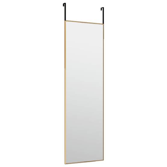 Miroir de porte Doré 30x100 cm Verre et aluminium Maison Chic - Image 3