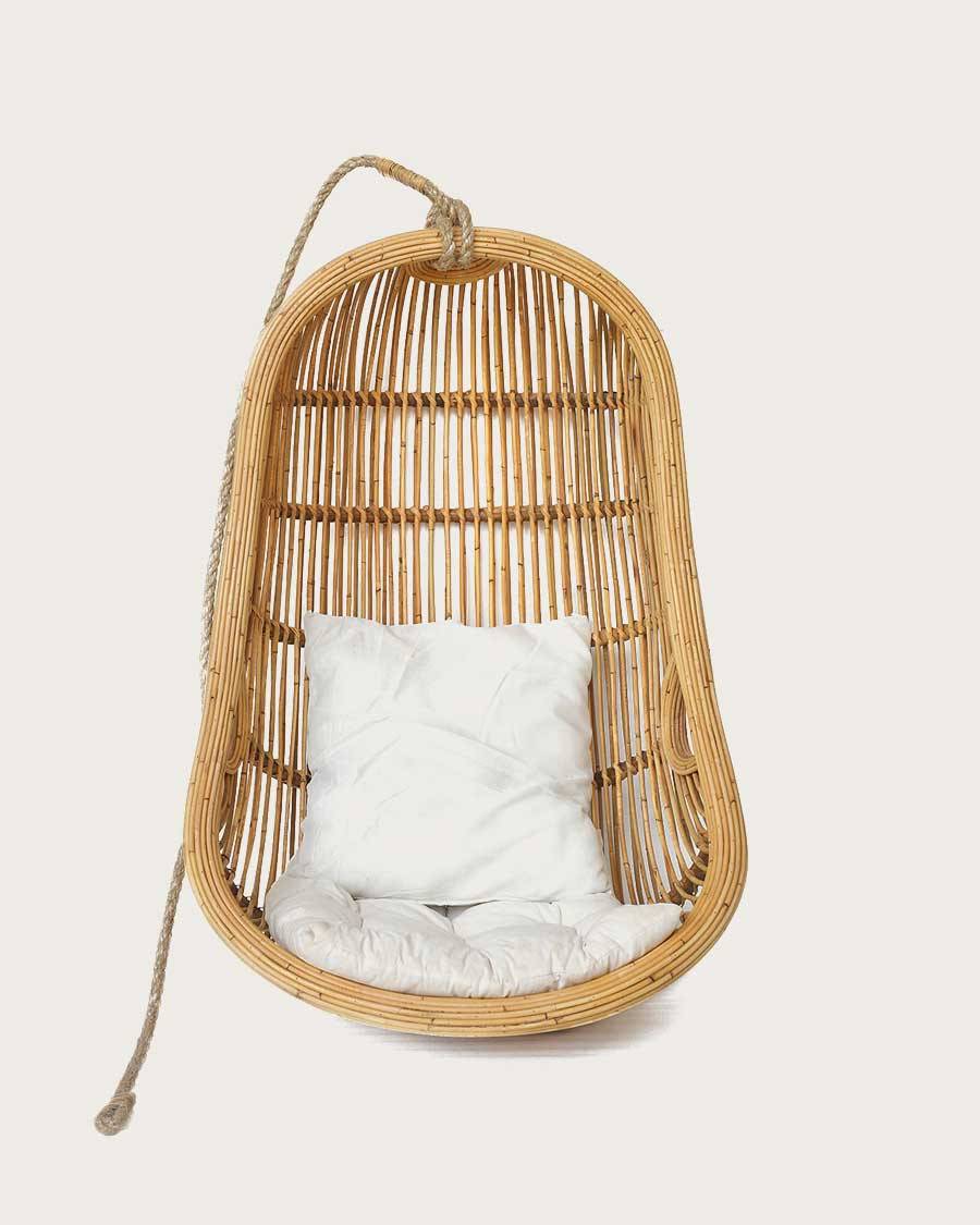 Marbella - Fauteuil oeuf suspendu en rotin tressé - UNIQKA - Image 3