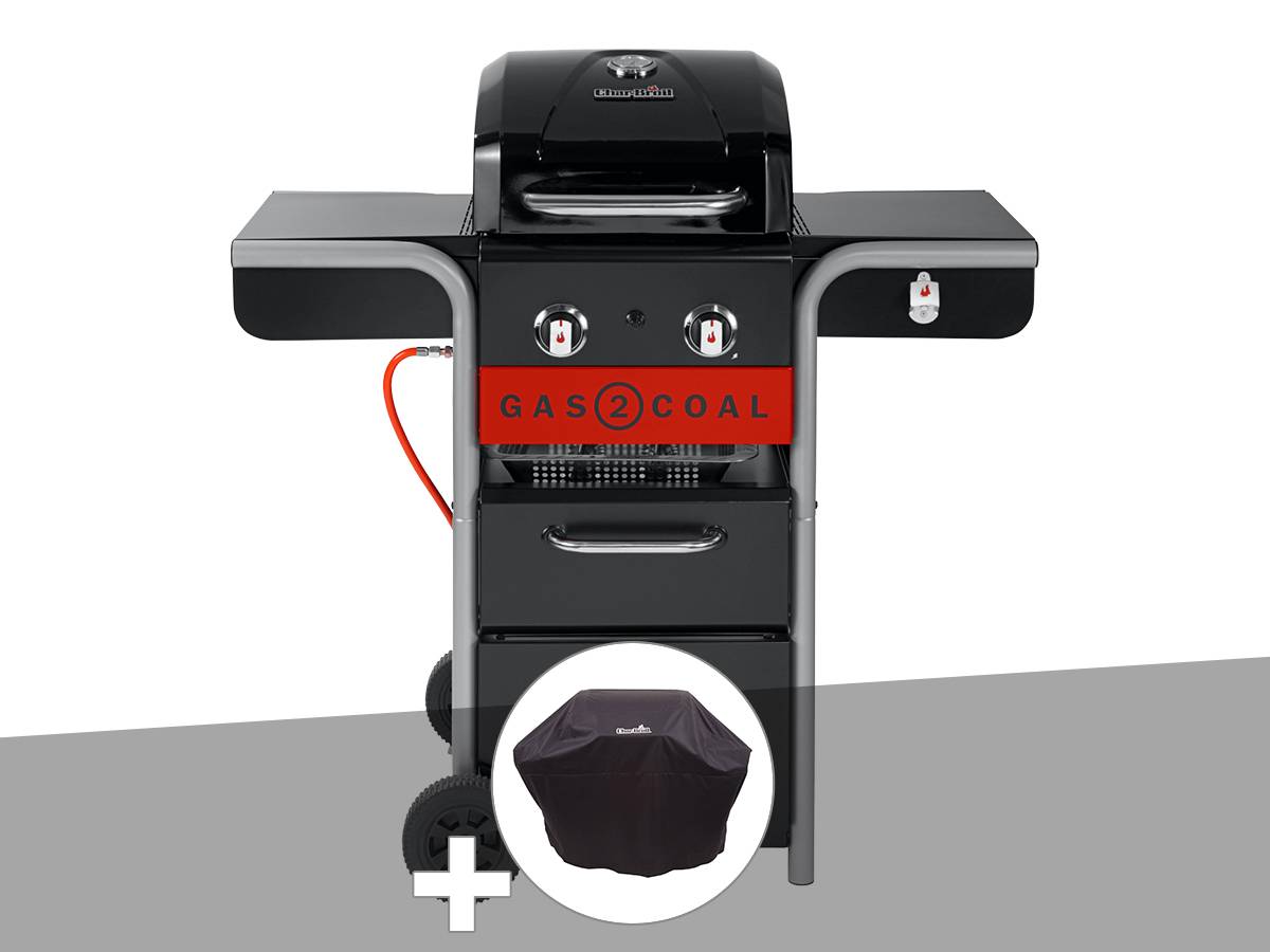 Char-broil - Barbecue à gaz et à charbon Gas2Coal 2.0 2B + Housse de protection - Char-Broil - Image 1