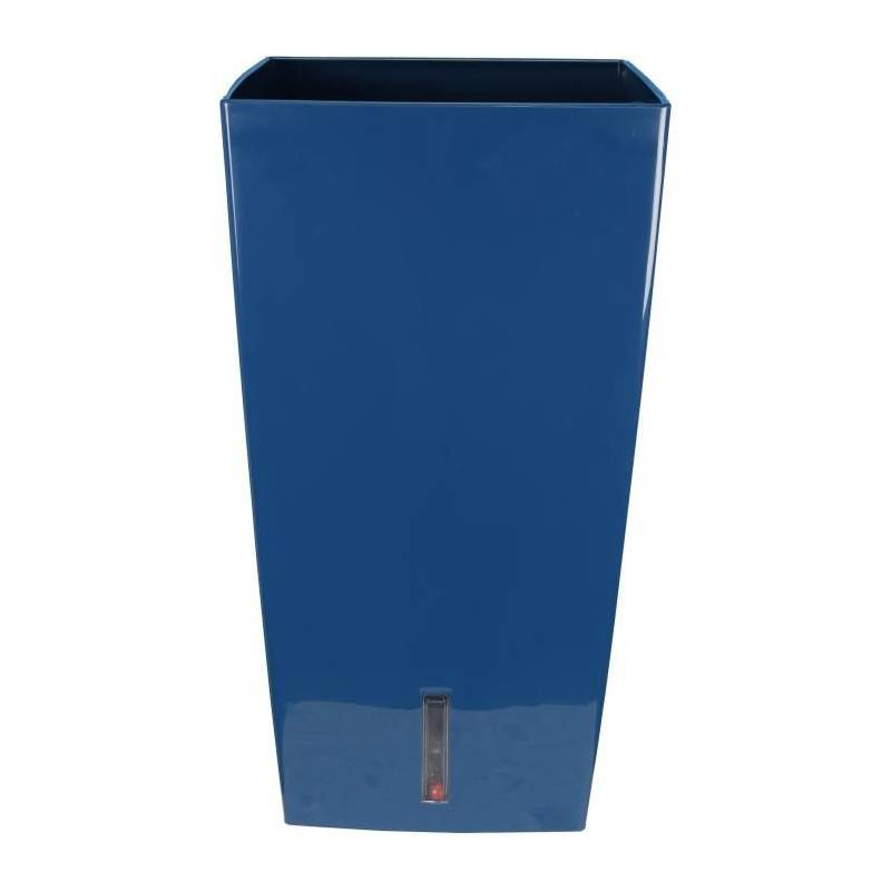 Riviera - Bac A Fleurs Carré Riviera Eva New Haut - Plastique - 69x69 Cm- Bleu - Image 1