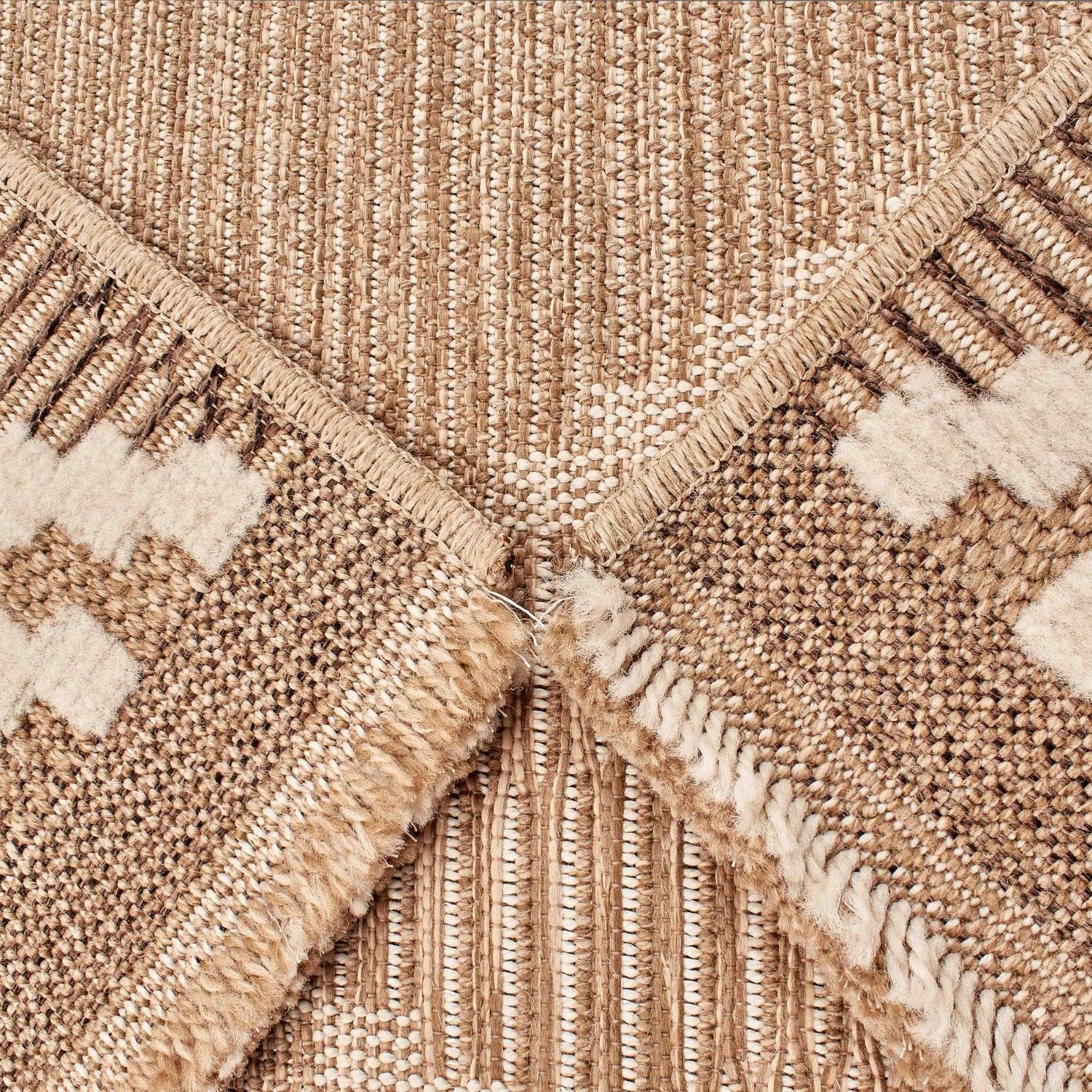 Autre - Tapis intérieur et extérieur en polypropylène marron 60x180cm - Image 4