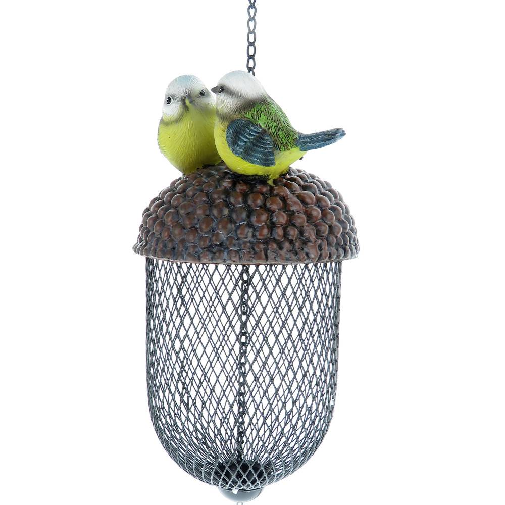 Mangeoire gland avec déco oiseaux a suspendre, couleur aléatoire, pour oiseaux - Image 5