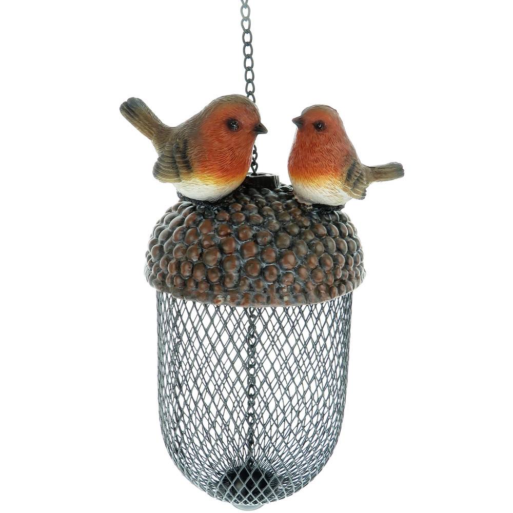 Mangeoire gland avec déco oiseaux a suspendre, couleur aléatoire, pour oiseaux - Image 6