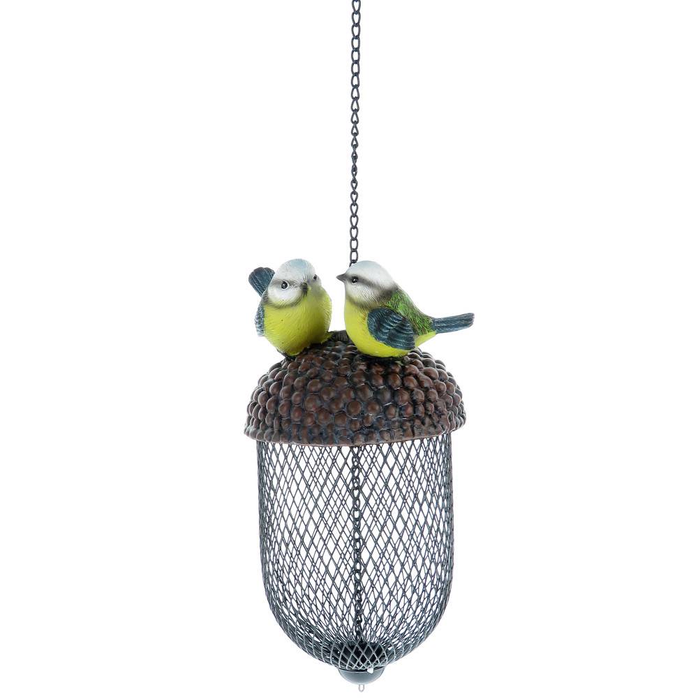 Mangeoire gland avec déco oiseaux a suspendre, couleur aléatoire, pour oiseaux - Image 3
