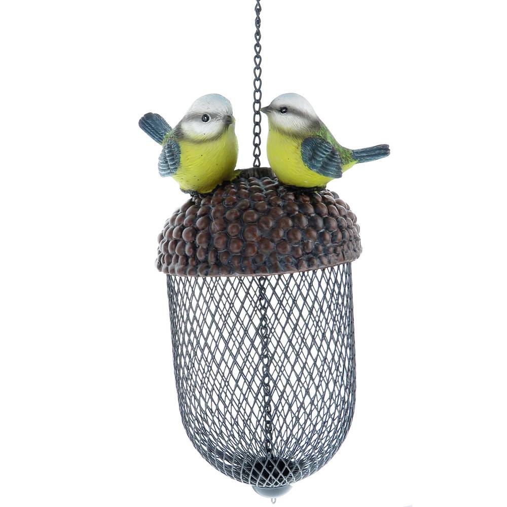 Mangeoire gland avec déco oiseaux a suspendre, couleur aléatoire, pour oiseaux - Image 7